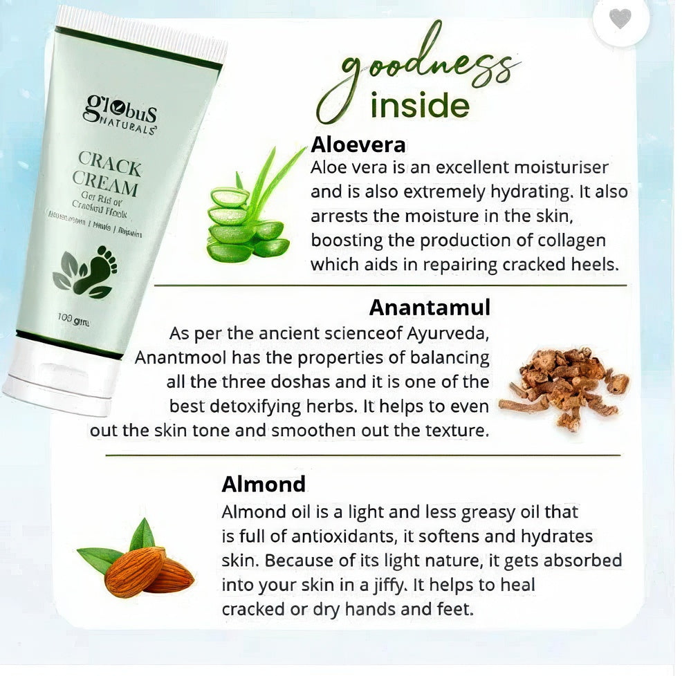 Globus Crack Cream 100 gm (Pack of 2)