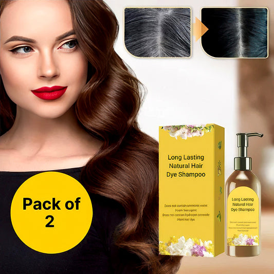 Japanese Long Lasting Natural Hair Dye Shampoo (Buy 1 Get 1 Free)